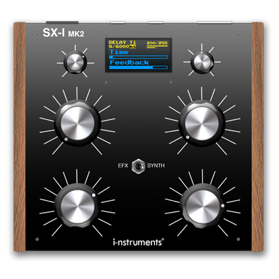SX-I MK3 DJ FX UNIT SINTHESIZER, Multi effector, Stackable STEREO effects, Analog ZERO Latecy, 3 DELAY stages (Max time 4.000ms) w/ TAP tempo, TAPE DELAY, PING-PONG DELAY, 2 REVERB stages (Freeverb or Acoustic), DROP (Automatic Drop Maker), GRANULAR, BITCRUSHER, LFO and VCF, FLANGER, PHASER, HiPass/LowPass FILTERS with 5db RESONANCE (total cutoff) moduable by LFO, MOOG LADDER FILTER modulable by LFO., COMPRESSOR, SURROUND, Microcontrolled SYNTHESIZER, Pink / White NOISE, DRUMS Synth, Synthesizer FM / AM (2 VCO), Waveform: SINE, SAWTOOTH / REVERSESQUARE, TRIANGLE, PULSESAMPLE HOLD, Full MIDI mapping, Sync to the beat with MIDI Clock, Internal EEPROM (editable presets), OLED Display, 4 POTS, 2 ENCODER 18 pulses with SWITCH button, Switch Efx / Synth, Audio LINE IN / OUT RCA, MIDI IN / OUT JACK 3,5 mm, USB for MIDI (class compliant) and POWER, INTERNAL Li-ion BATTERY, MADE IN ITALY